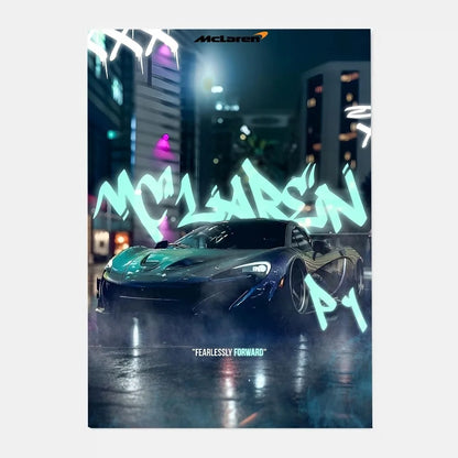 Mclaren P1 GTR Luxury Poster for Home Decor - Posters