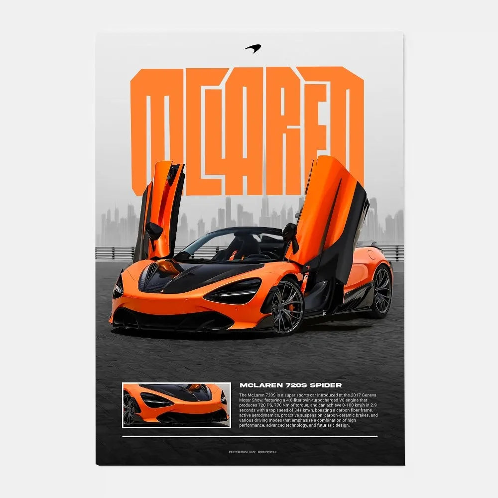 Mclaren P1 GTR Luxury Poster for Home Decor - Posters