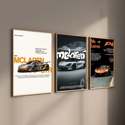 Mclaren P1 GTR Luxury Poster for Home Decor - Posters