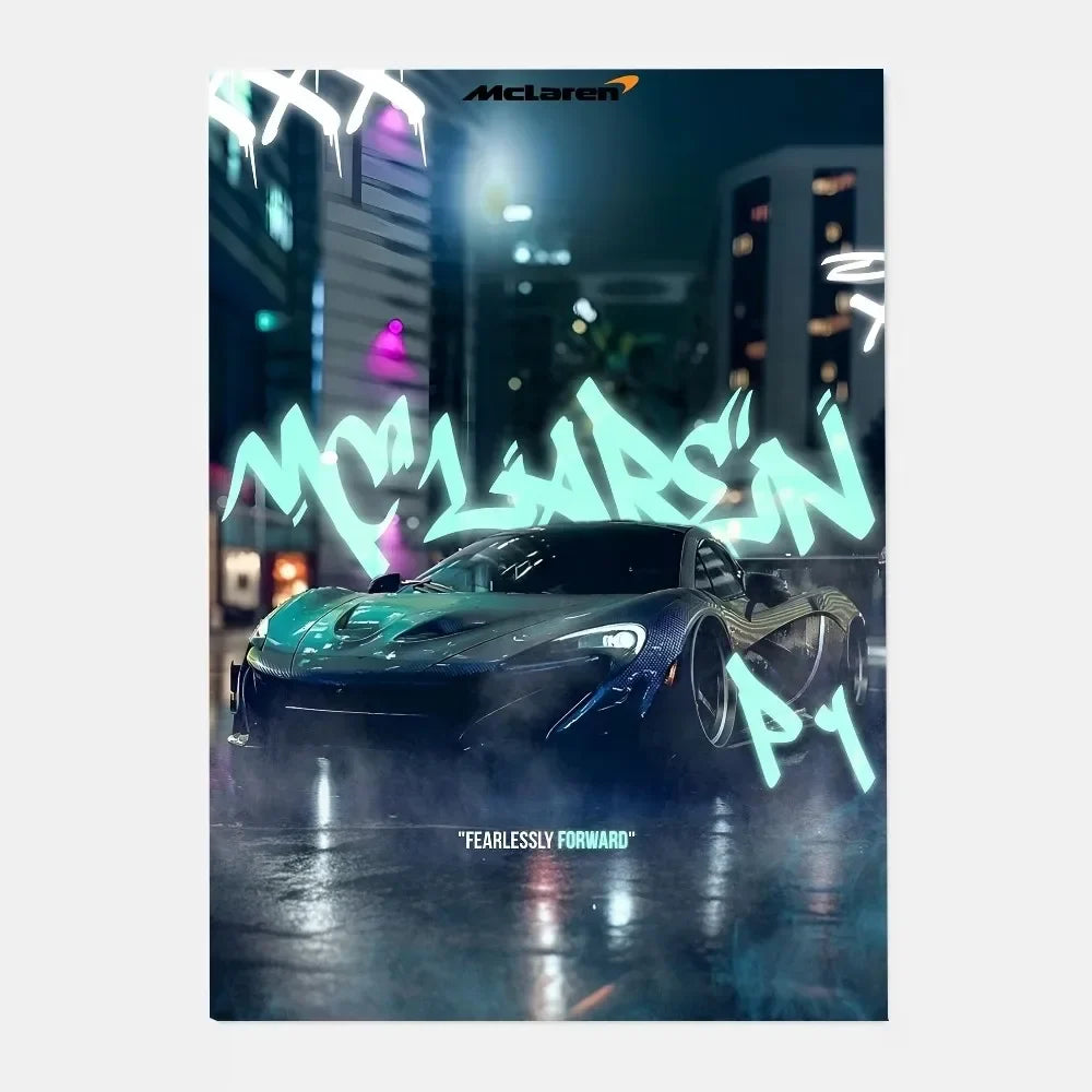 Mclaren P1 GTR Luxury Poster for Home Decor - z9 / 15X20cmNoframe - Posters