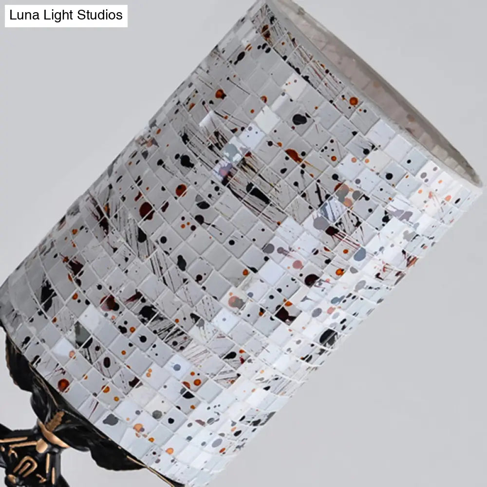 Mediterranean Stained Glass Chandelier with 4/6/9 Hanging Lights