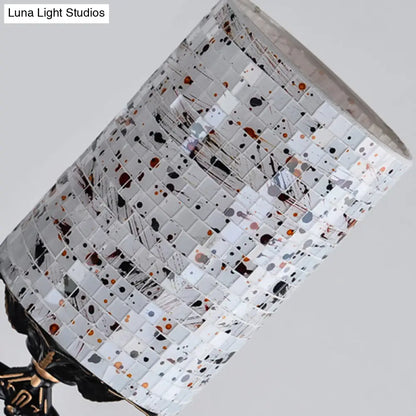 Mediterranean Stained Glass Chandelier with 4/6/9 Hanging Lights