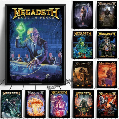 Megadeth Canvas Poster: Rock Music Wall Art - Posters