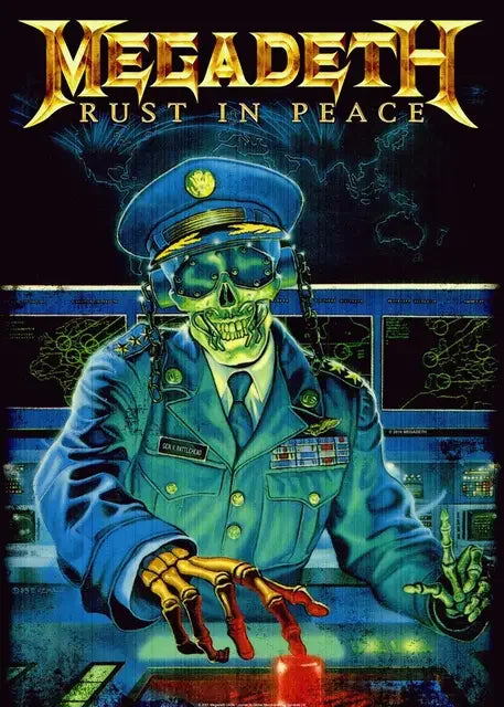 Megadeth Canvas Poster: Rock Music Wall Art - P3 / 50x70cm No Frame - Posters