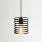 Metal Black Geometric Cage Pendant Light - Industrial Style Ceiling Lamp