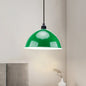 Metal Black/Gray Suspension Pendant Light 1-Bulb Industrial Dome Shade for Dining Room, 12"/14" W