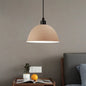 Metal Black/Gray Suspension Pendant Light 1-Bulb Industrial Dome Shade for Dining Room, 12"/14" W