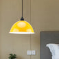 Metal Black/Gray Suspension Pendant Light 1-Bulb Industrial Dome Shade for Dining Room, 12"/14" W