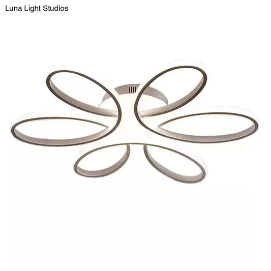 DecorBites™ DecorBites™ Metal Flower LED Flush Mount Ceiling Light for Living Room - Minimalistic & Semi Flush Design