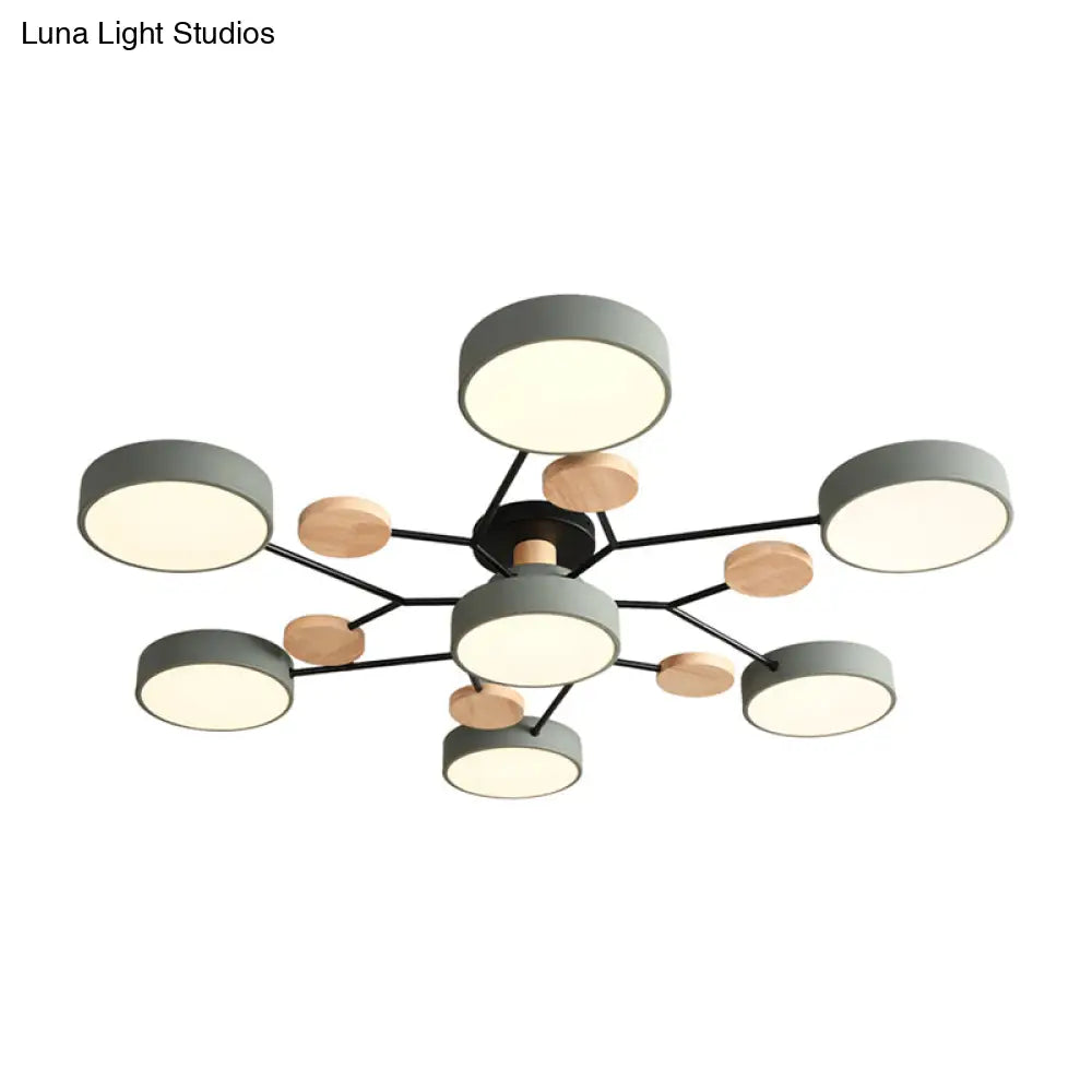 Lámpara de techo LED nórdica DecorBites™ de metal con diseño de rama de árbol - Ideal para el dormitorio