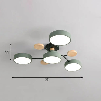 Lámpara de techo LED nórdica DecorBites™ de metal con diseño de rama de árbol - Ideal para el dormitorio