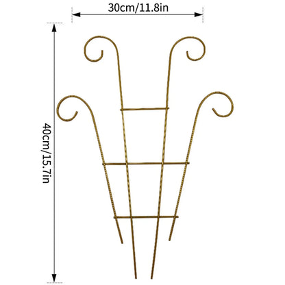 Metal Garden Plant Stand for Indoor and Outdoor Growth - Golden 2