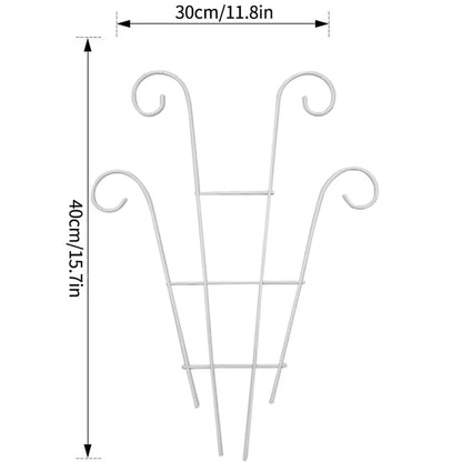 Metal Garden Plant Stand for Indoor and Outdoor Growth - White