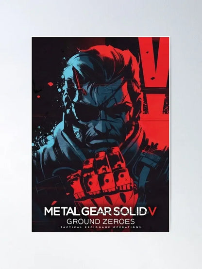 Metal Gear Solid Art Poster - Canvas Print - P15 / 20x30cm No Frame - Posters