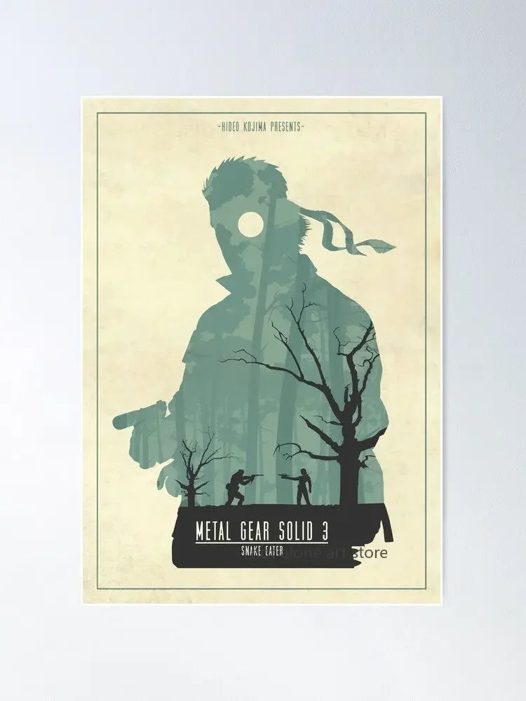 Metal Gear Solid Art Poster - Canvas Print - P7 / 20x30cm No Frame - Posters