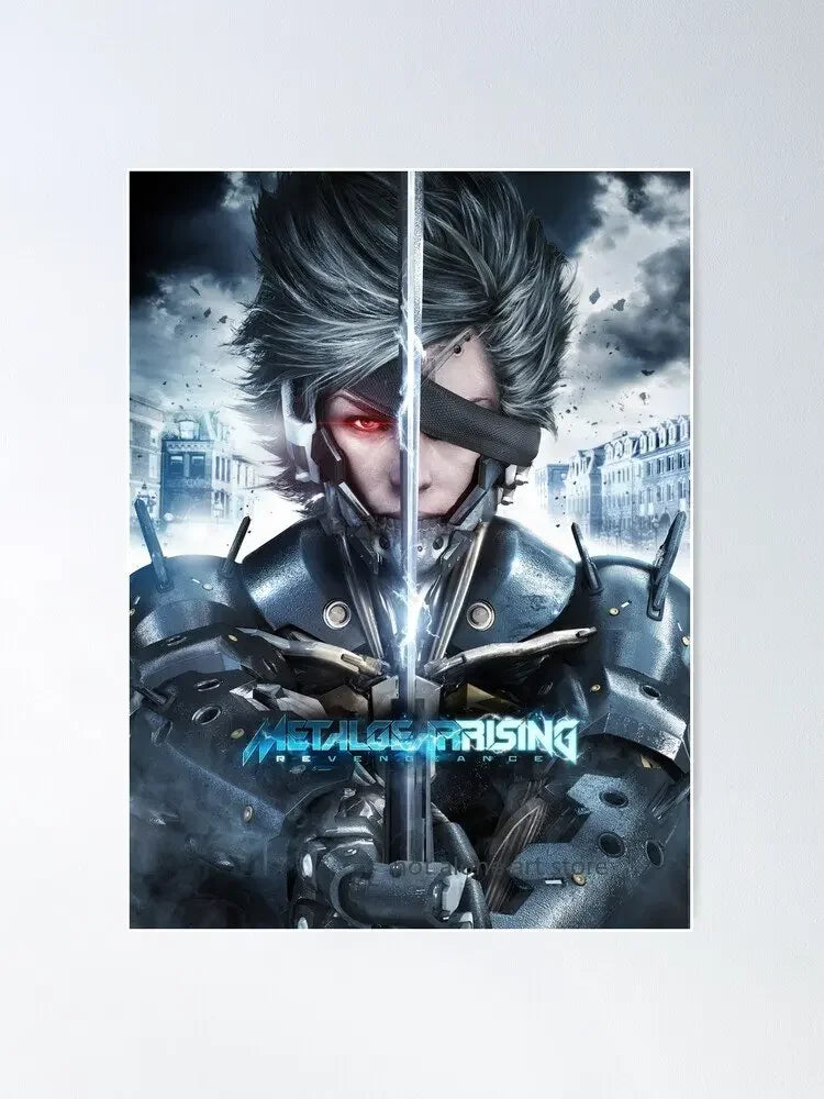 Metal Gear Solid Art Poster - Canvas Print - P8 / 20x30cm No Frame - Posters