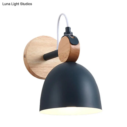 DecorBites™ DecorBites™ Metal Macaron Wall Sconce Lamp Shade for Kid's Bedroom and Shop - Single Head Light