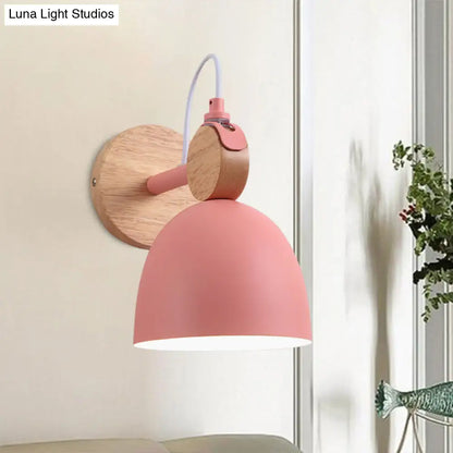 DecorBites™ DecorBites™ Metal Macaron Wall Sconce Lamp Shade for Kid's Bedroom and Shop - Single Head Light