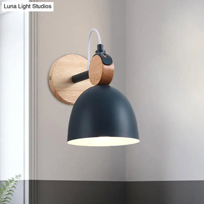 DecorBites™ DecorBites™ Metal Macaron Wall Sconce Lamp Shade for Kid's Bedroom and Shop - Single Head Light