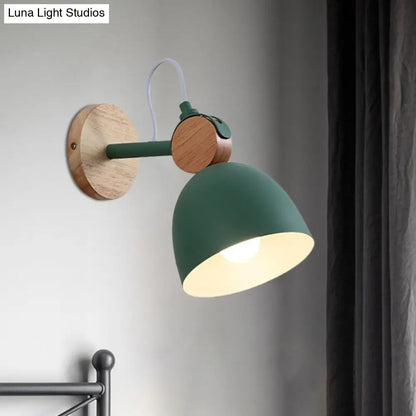 DecorBites™ DecorBites™ Metal Macaron Wall Sconce Lamp Shade for Kid's Bedroom and Shop - Single Head Light