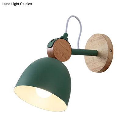 DecorBites™ DecorBites™ Metal Macaron Wall Sconce Lamp Shade for Kid's Bedroom and Shop - Single Head Light