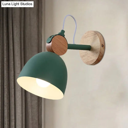 DecorBites™ DecorBites™ Metal Macaron Wall Sconce Lamp Shade for Kid's Bedroom and Shop - Single Head Light