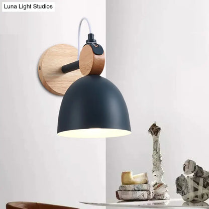 DecorBites™ DecorBites™ Metal Macaron Wall Sconce Lamp Shade for Kid's Bedroom and Shop - Single Head Light