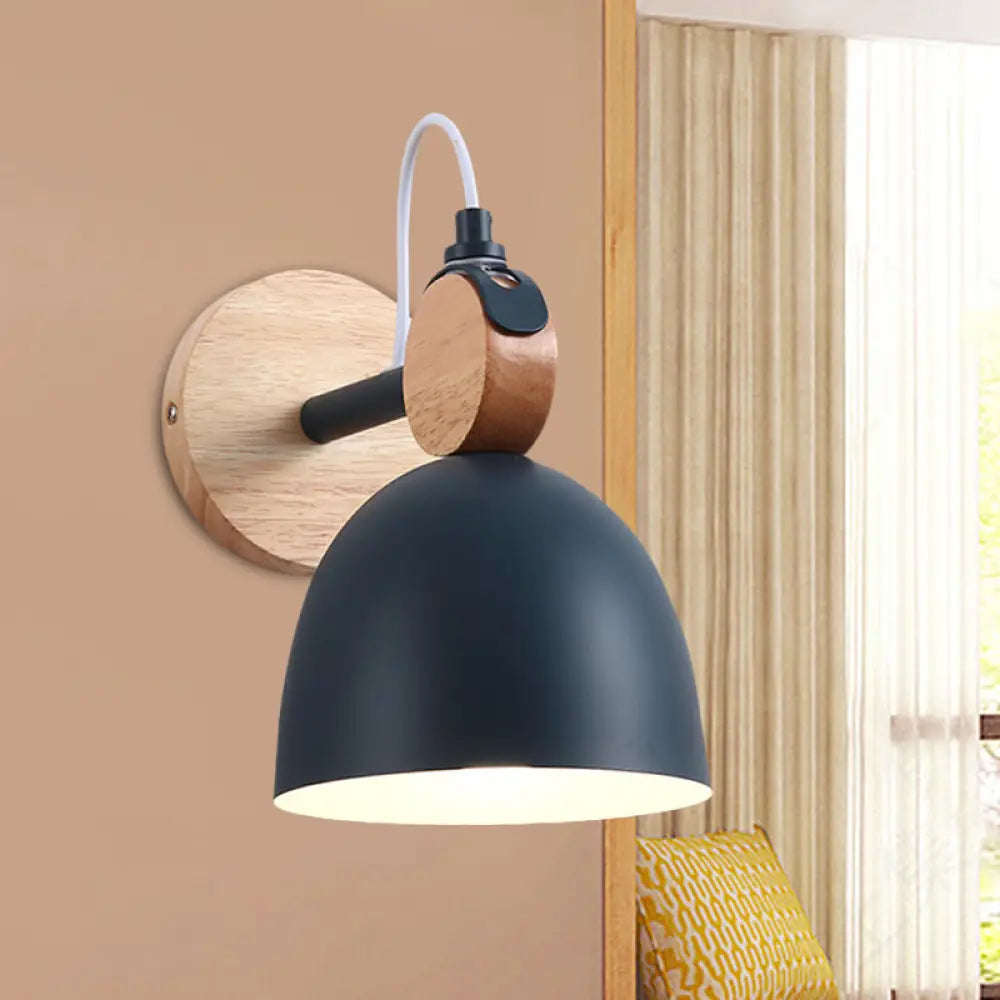 DecorBites™ DecorBites™ Metal Macaron Wall Sconce Lamp Shade for Kid's Bedroom and Shop - Single Head Light