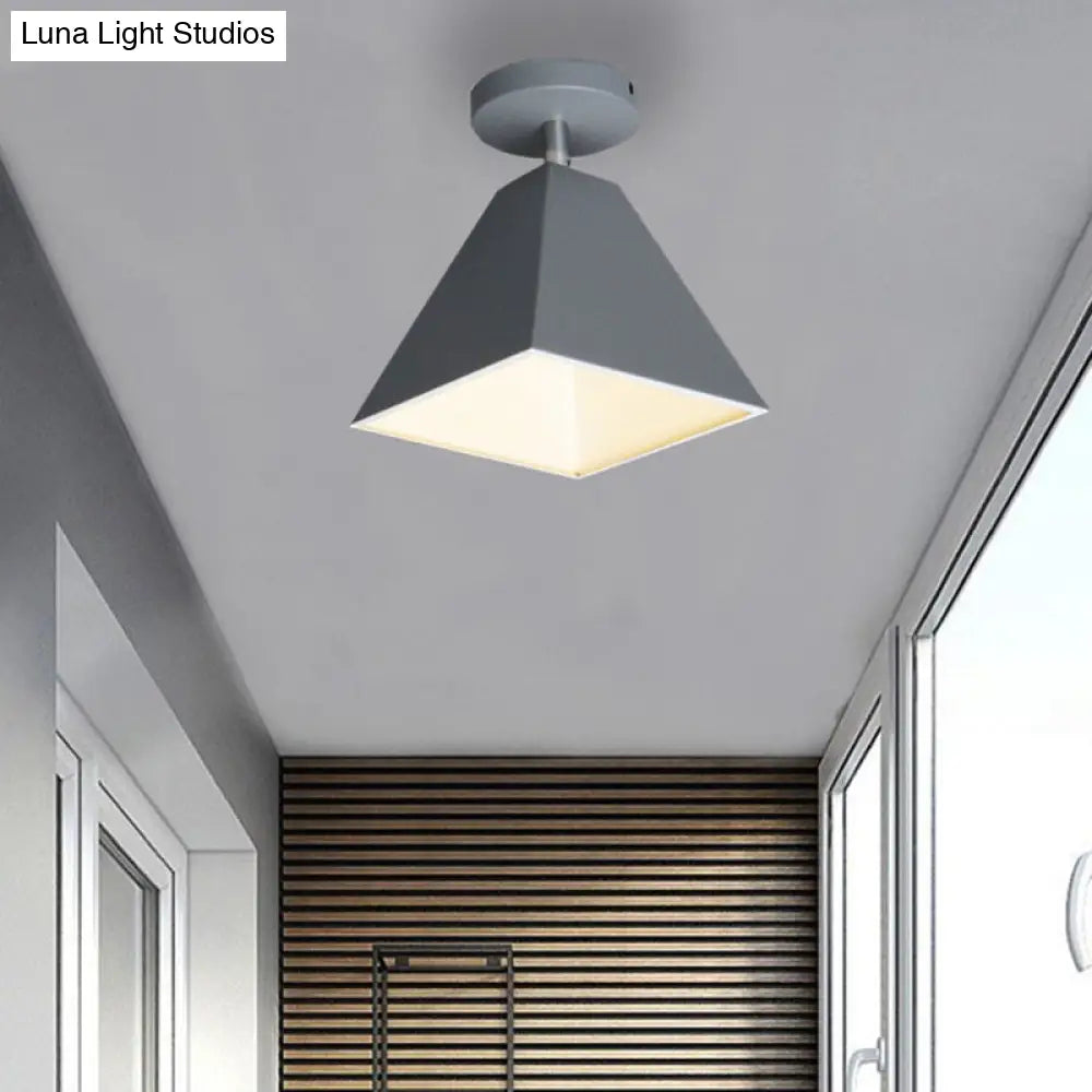 DecorBites™ DecorBites™ Metal Modern Trapezoid Flush Mount Ceiling Light Fixture - 1 Light