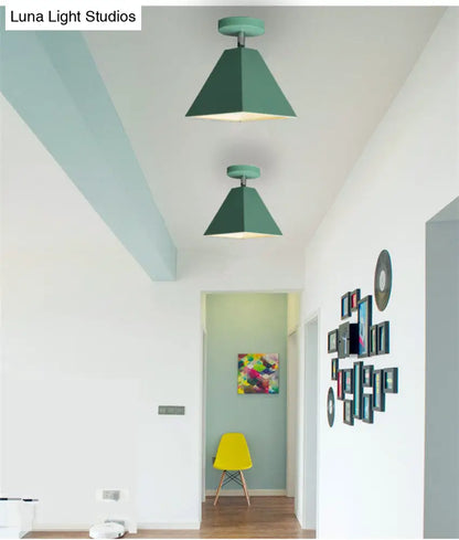 DecorBites™ DecorBites™ Metal Modern Trapezoid Flush Mount Ceiling Light Fixture - 1 Light