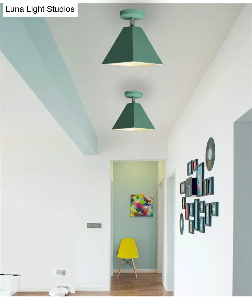 DecorBites™ DecorBites™ Metal Modern Trapezoid Flush Mount Ceiling Light Fixture - 1 Light