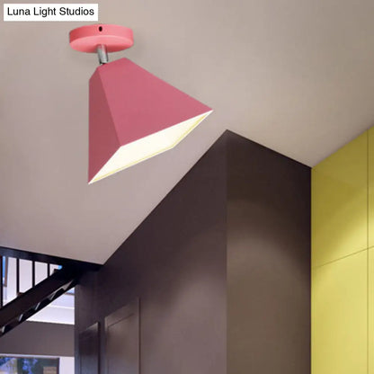 DecorBites™ DecorBites™ Metal Modern Trapezoid Flush Mount Ceiling Light Fixture - 1 Light