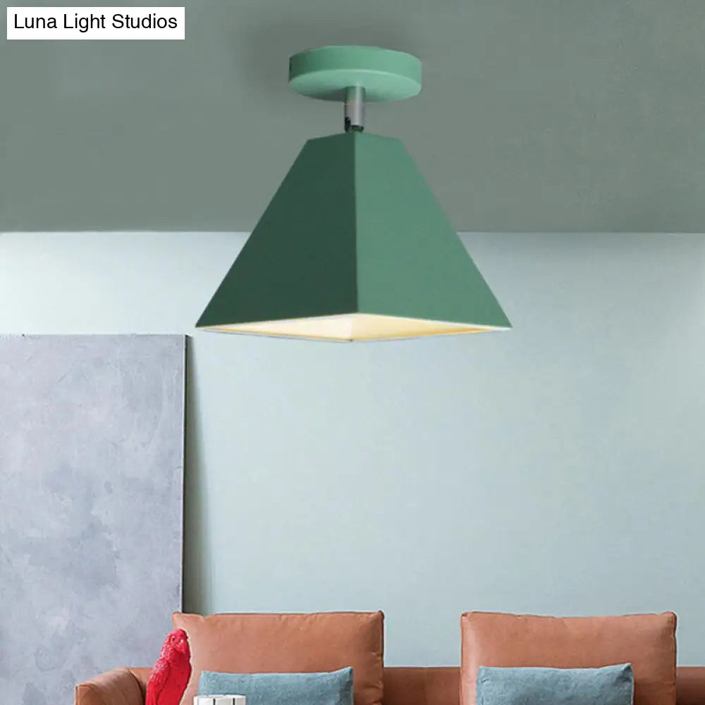 DecorBites™ DecorBites™ Metal Modern Trapezoid Flush Mount Ceiling Light Fixture - 1 Light