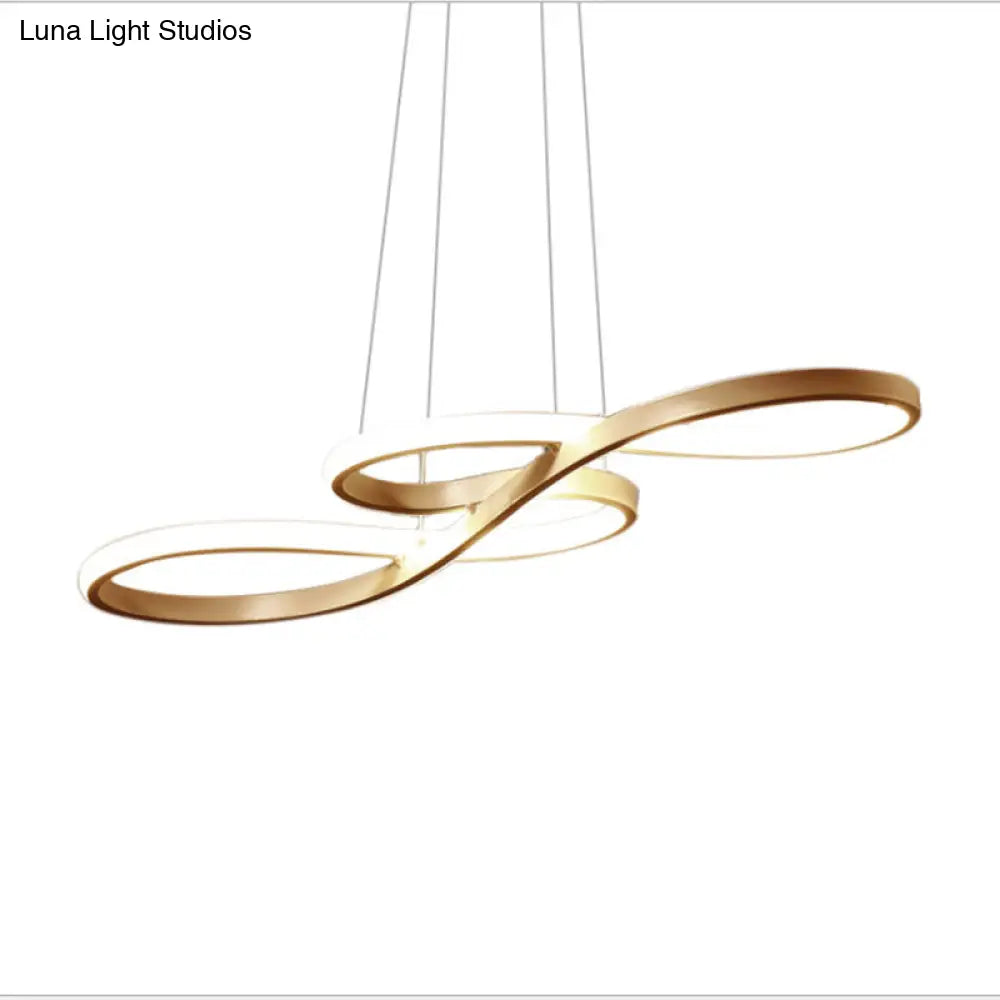 Metal Musical Note LED Pendant Chandelier - Table Suspension Lamp