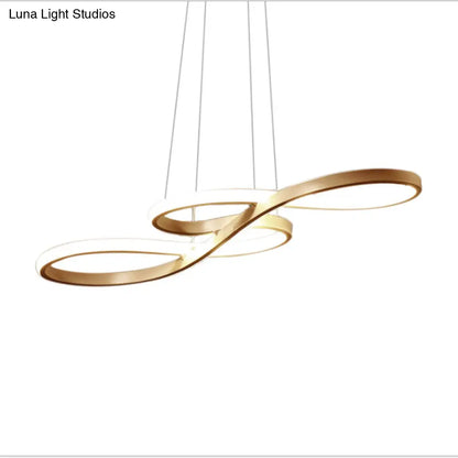 Metal Musical Note LED Pendant Chandelier - Table Suspension Lamp