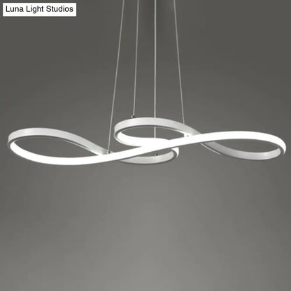 Metal Musical Note LED Pendant Chandelier - Table Suspension Lamp