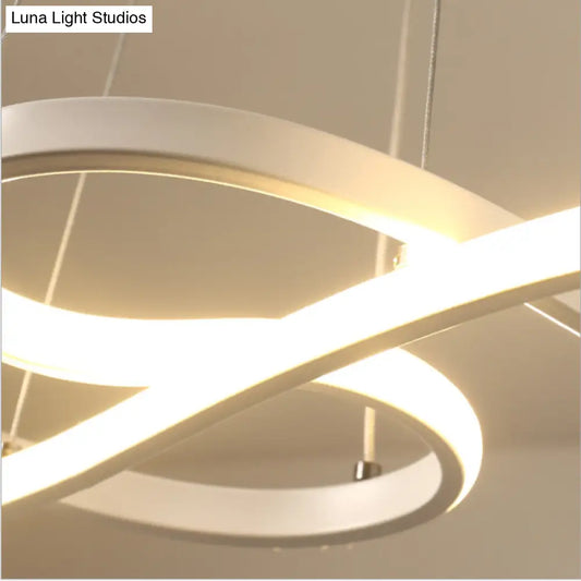 Metal Musical Note LED Pendant Chandelier - Table Suspension Lamp