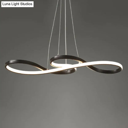 Metal Musical Note LED Pendant Chandelier - Table Suspension Lamp