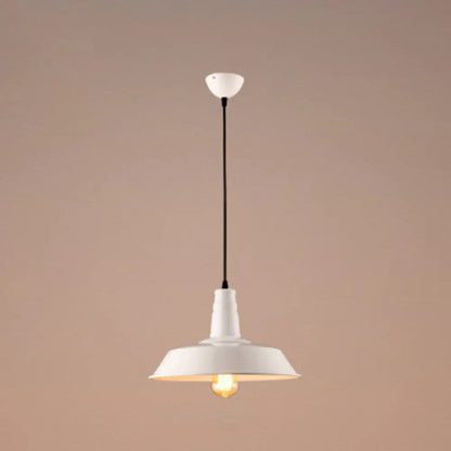 Metal Pendant Light with Industrial Style Shade - Perfect for Coffee Shop or Restaurant