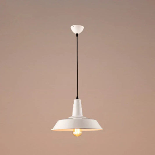 Metal Pendant Light with Industrial Style Shade - Perfect for Coffee Shop or Restaurant