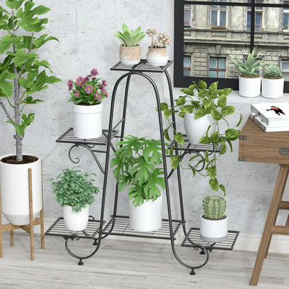 Metal Plant Stand - 6 Tier Display Rack