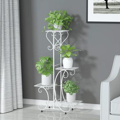 Metal Plant Stand for 4 Flower Pots