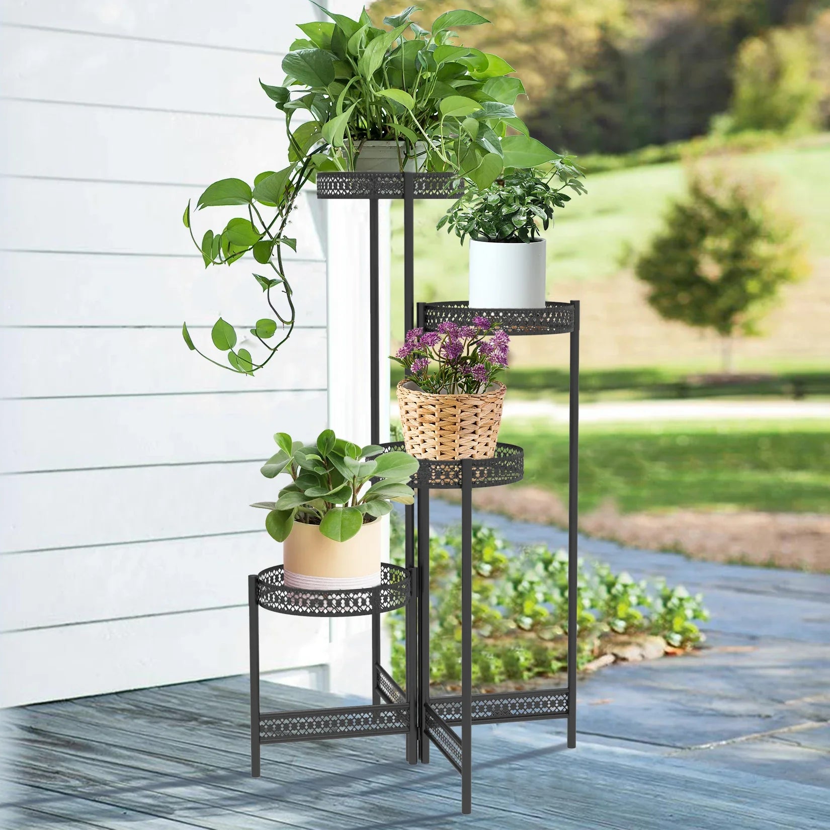 Metal Plant Stand for Indoor and Outdoor