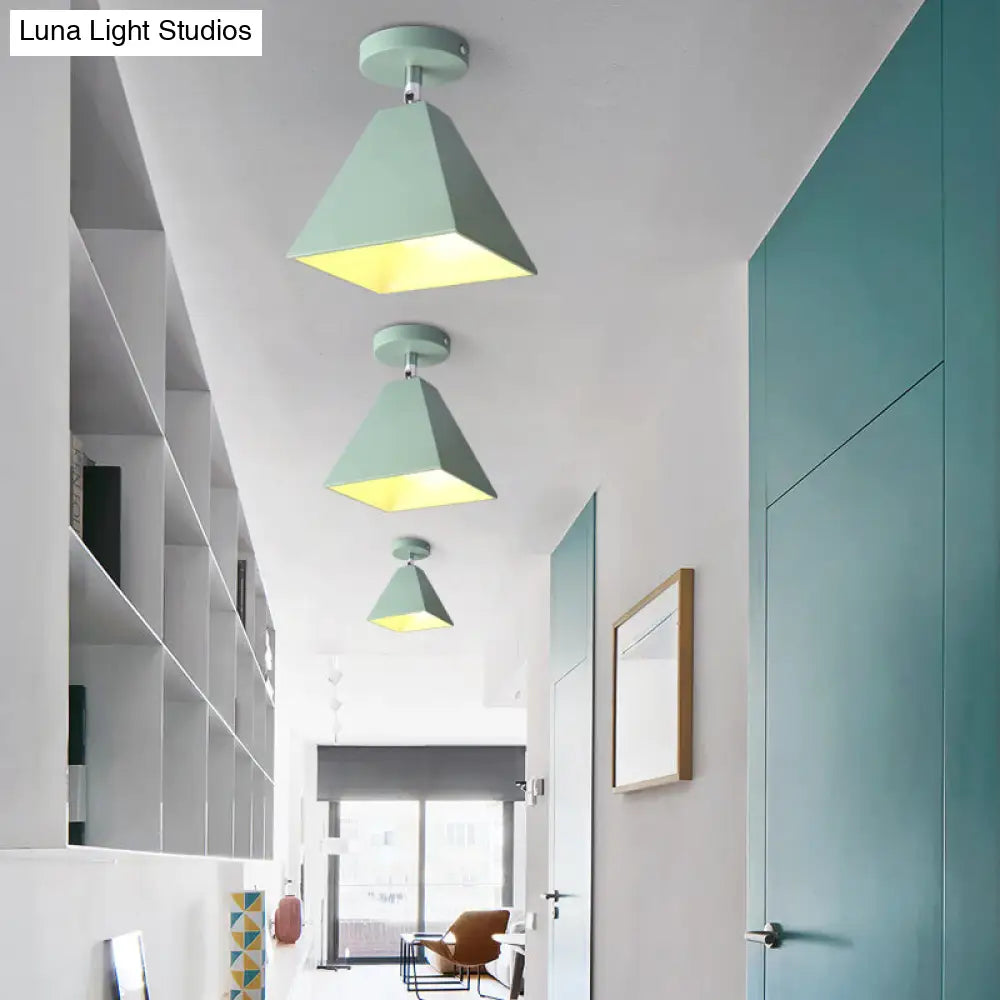 DecorBites™ DecorBites™ Metal Pyramid Ceiling Light for Modern Kid's Bedroom