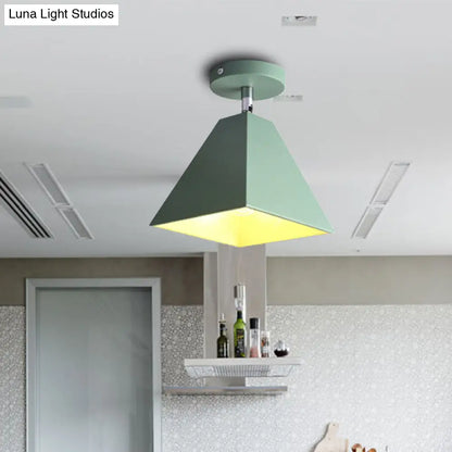 DecorBites™ DecorBites™ Metal Pyramid Ceiling Light for Modern Kid's Bedroom