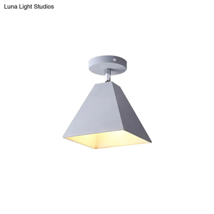 DecorBites™ DecorBites™ Metal Pyramid Ceiling Light for Modern Kid's Bedroom
