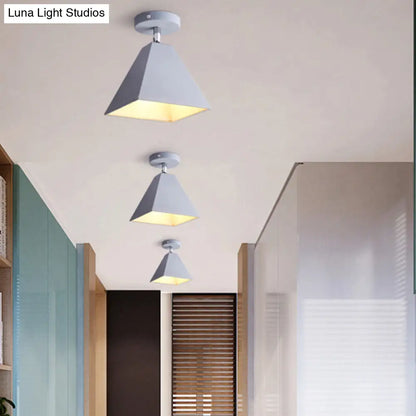 DecorBites™ DecorBites™ Metal Pyramid Ceiling Light for Modern Kid's Bedroom