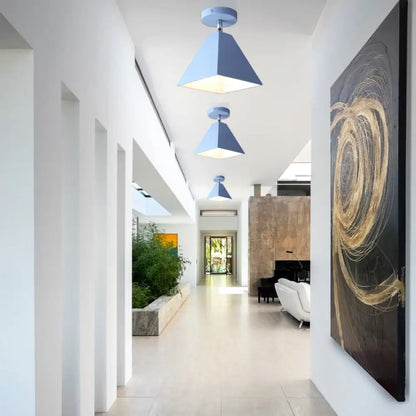 DecorBites™ DecorBites™ Metal Pyramid Ceiling Light for Modern Kid's Bedroom