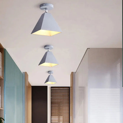 DecorBites™ DecorBites™ Metal Pyramid Ceiling Light for Modern Kid's Bedroom