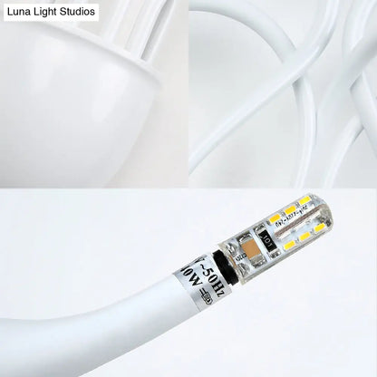 DecorBites™ DecorBites™ Metal Swan Wall Mount Light Nordic LED Wall Sconce for Living Room (3/5 Lights) - Black/Red/White